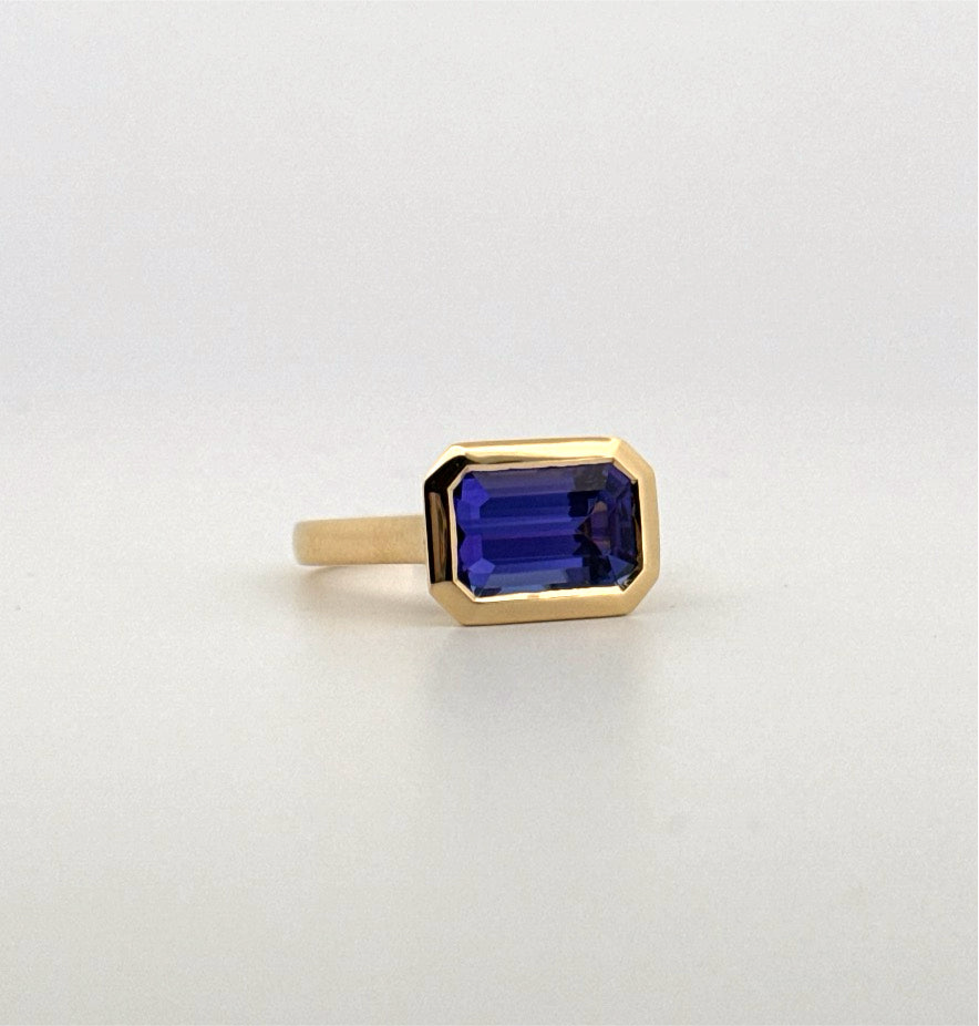 Tanzanite Bezel Ring