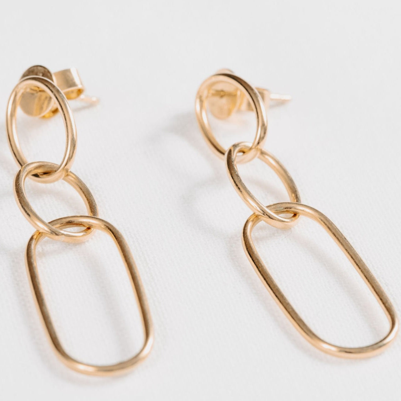 Paperclip and Oval Studs