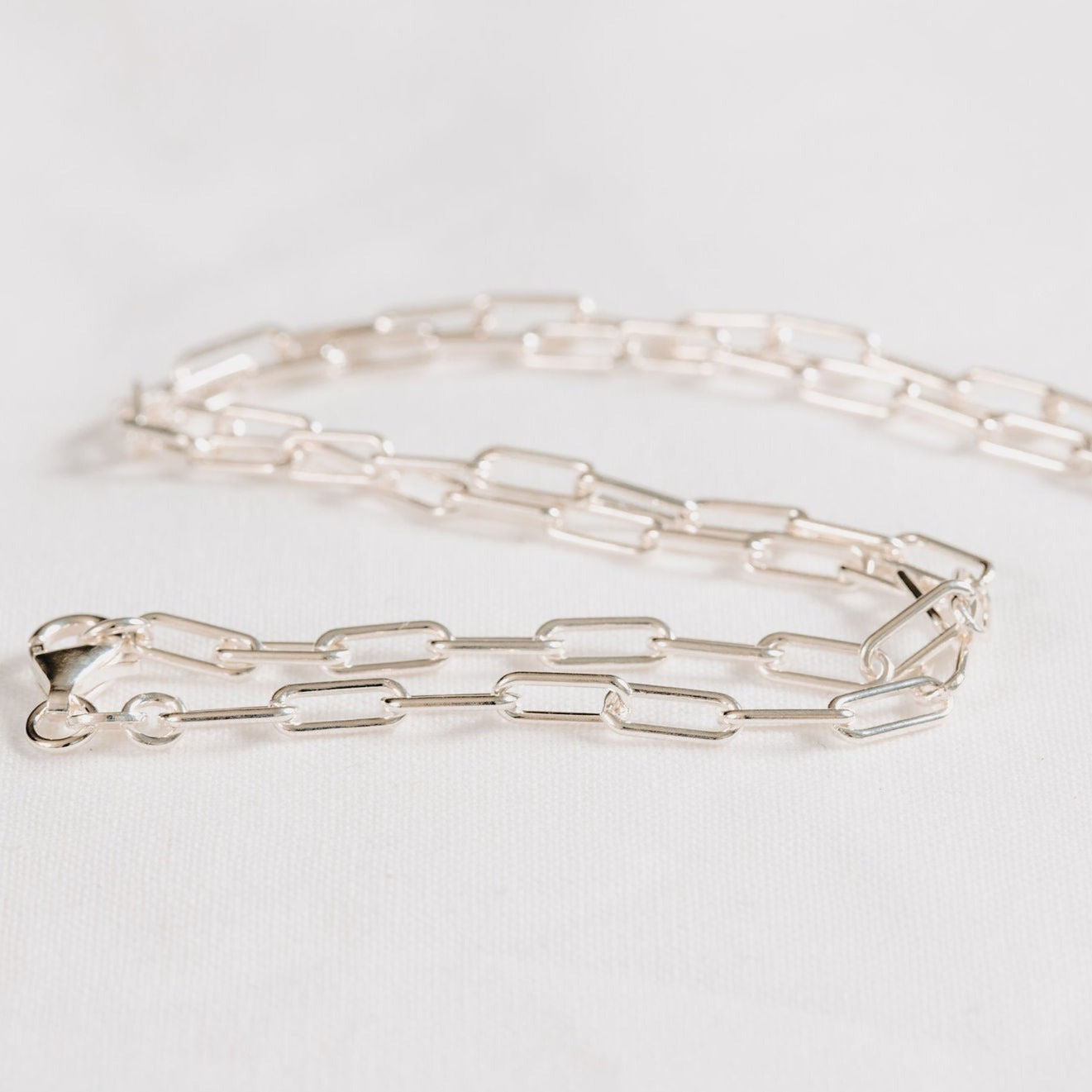 Silver Paperclip chain