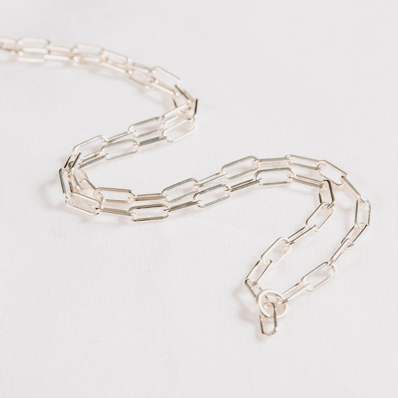 Silver Paperclip chain