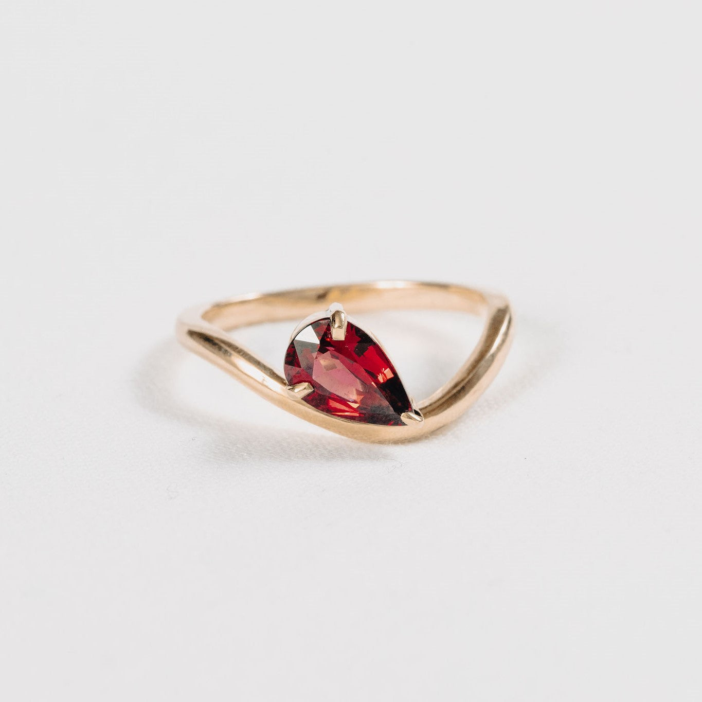 Organic Garnet Ring
