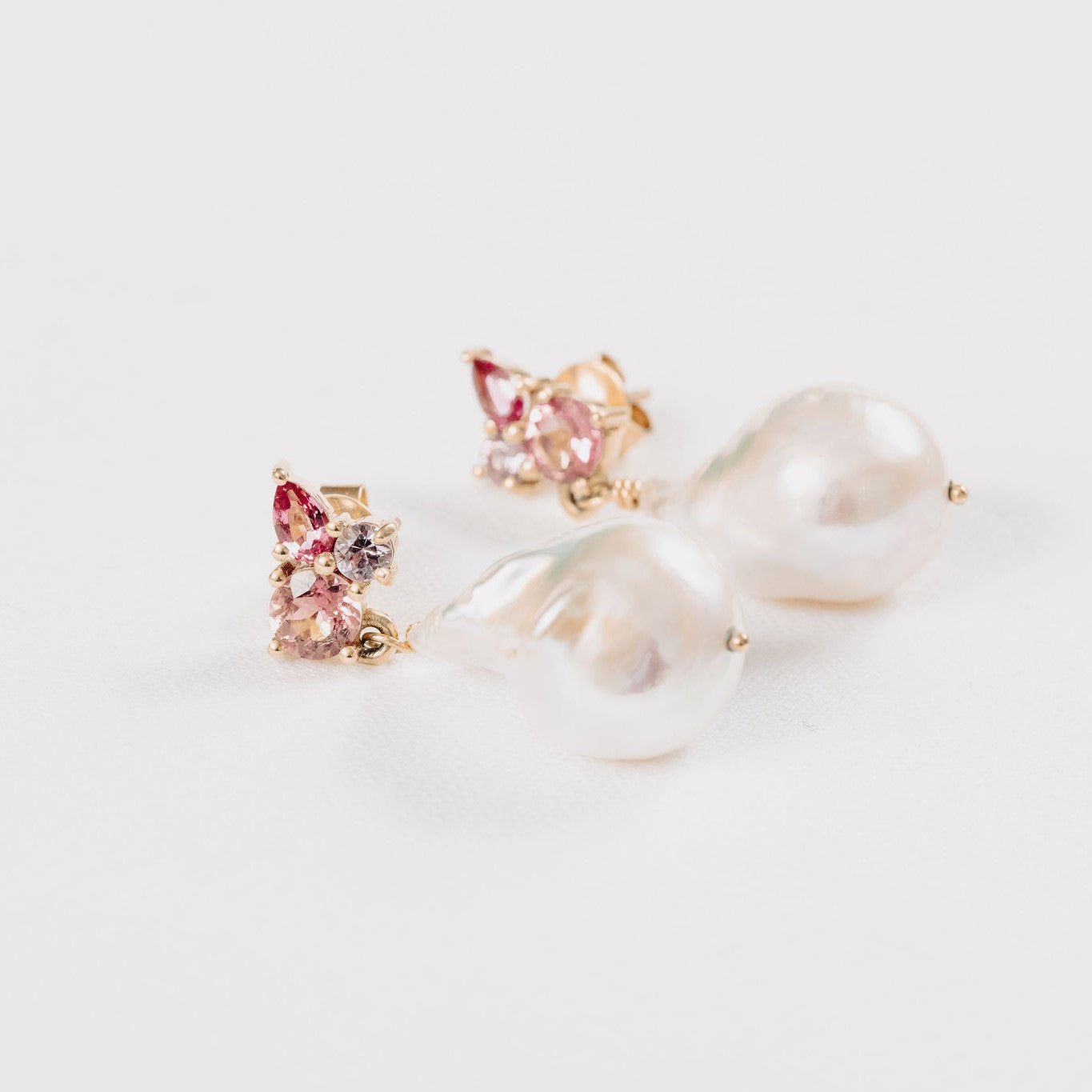 Pink Posy Earrings