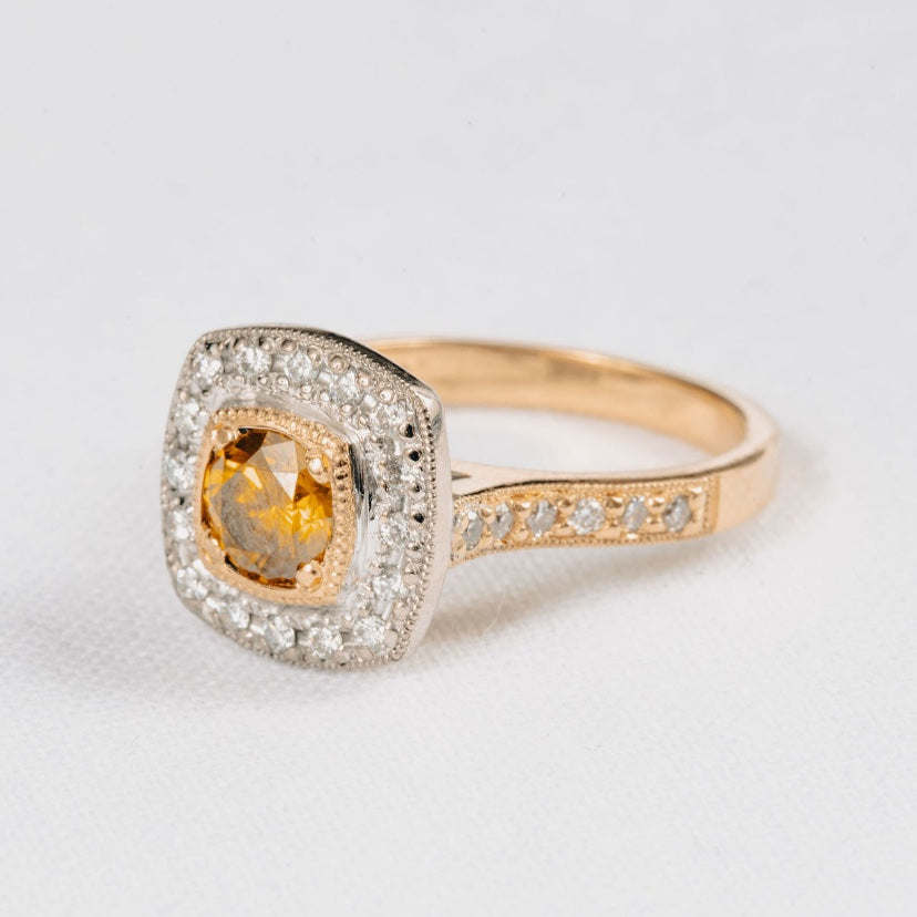 Yellow Diamond Halo
