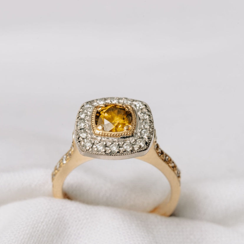 Yellow Diamond Halo