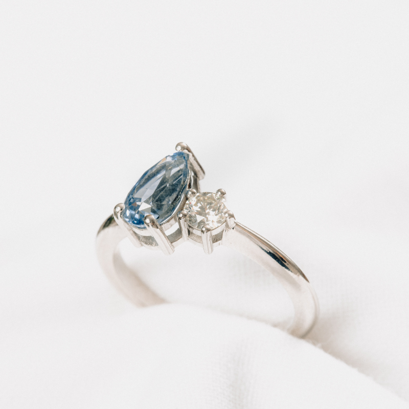 Sapphire and Diamond Toi et Moi