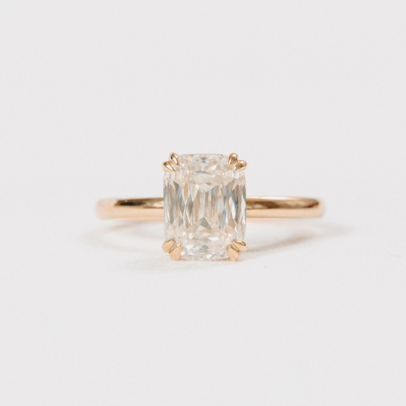 Criss Cut Moissanite Solitaire