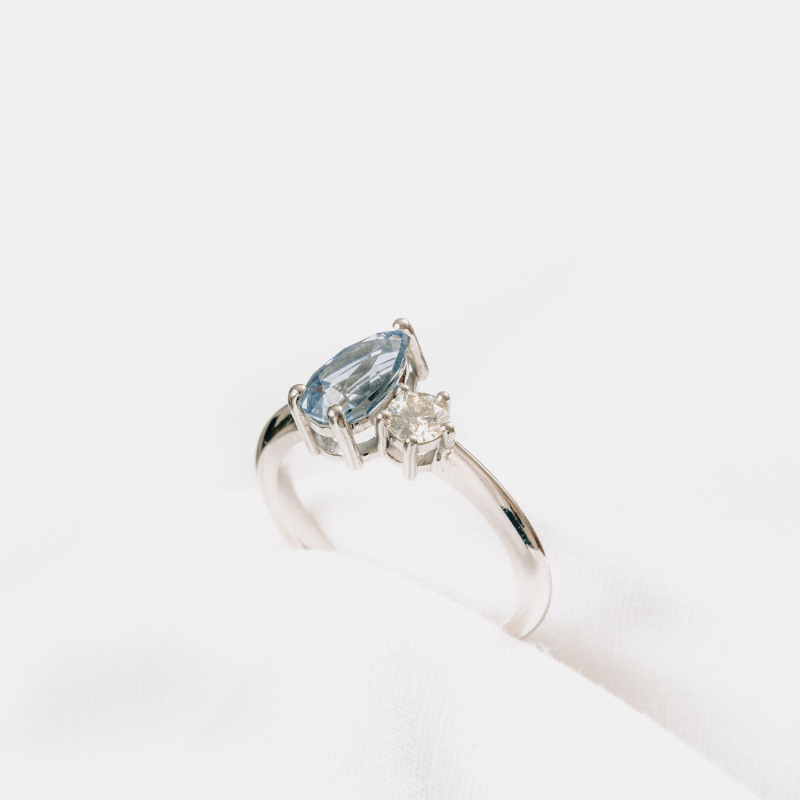 Sapphire and Diamond Toi et Moi