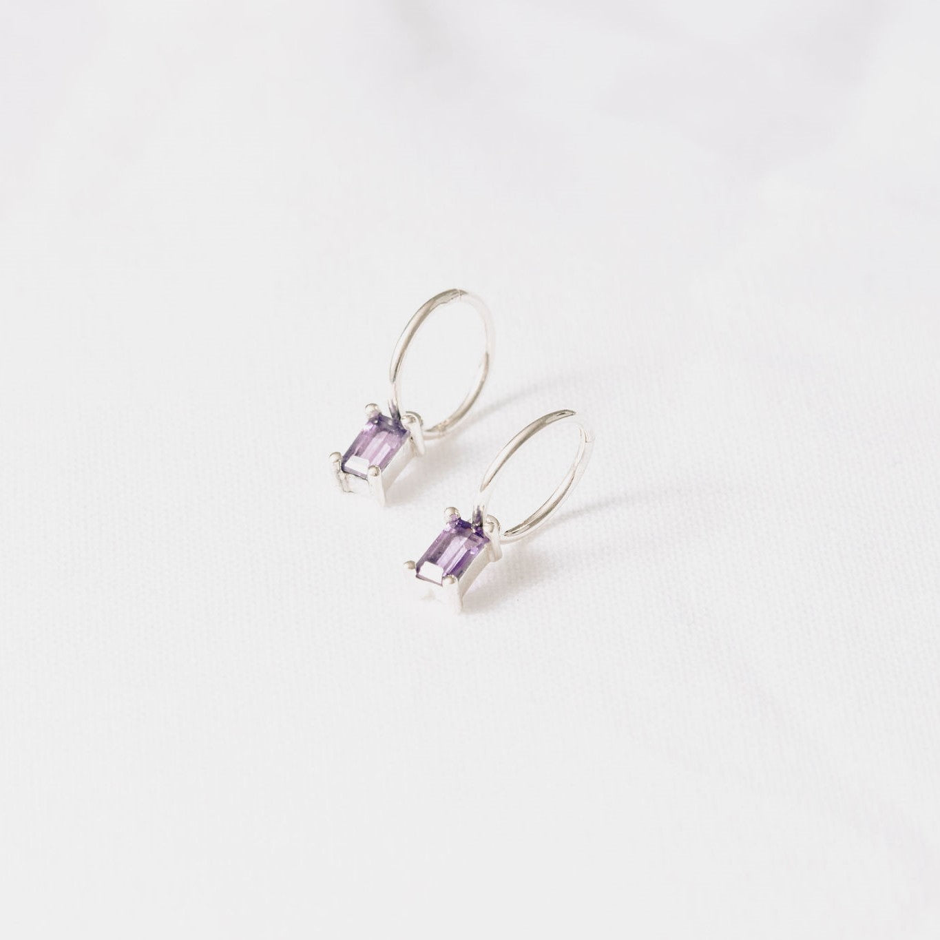 Emerald Cut Danglers on Sleepers