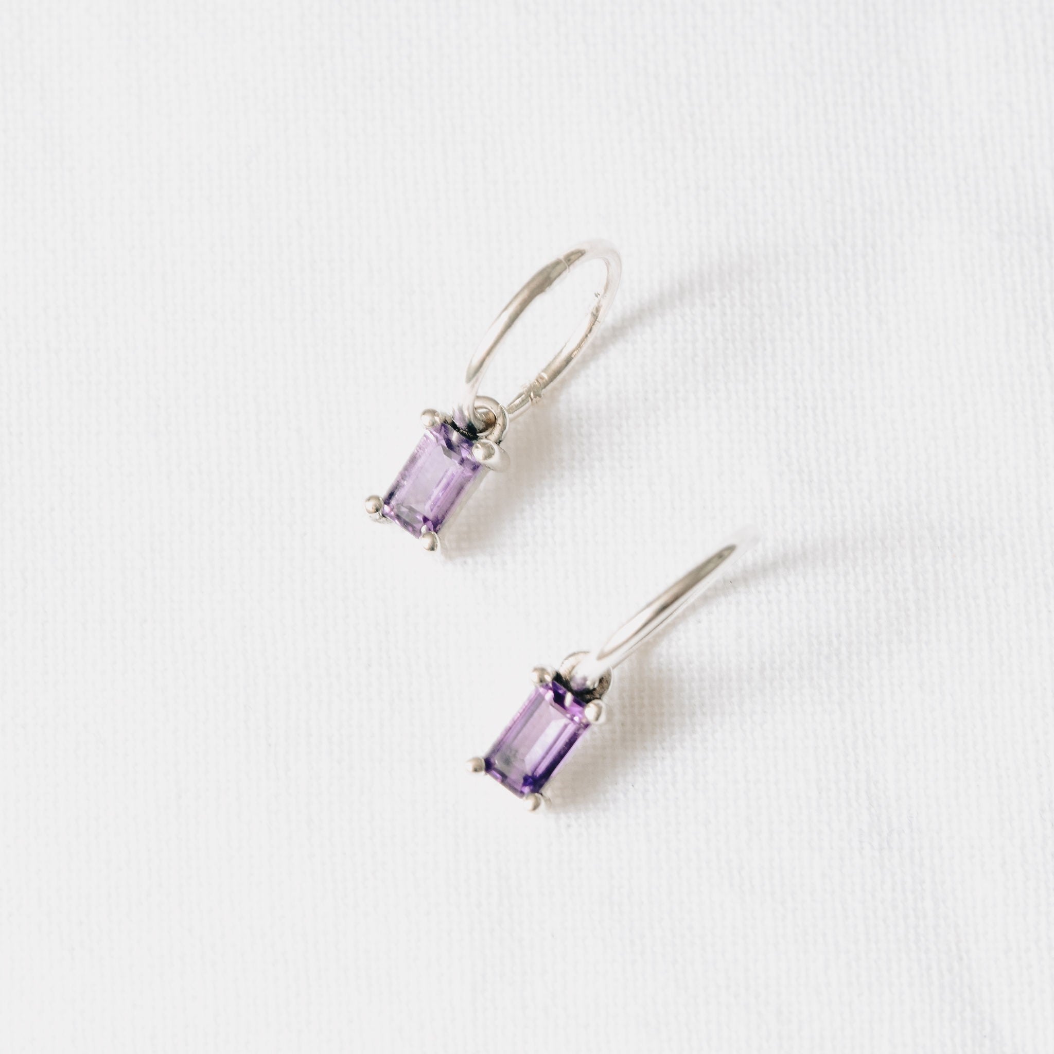 Emerald Cut Danglers on Sleepers