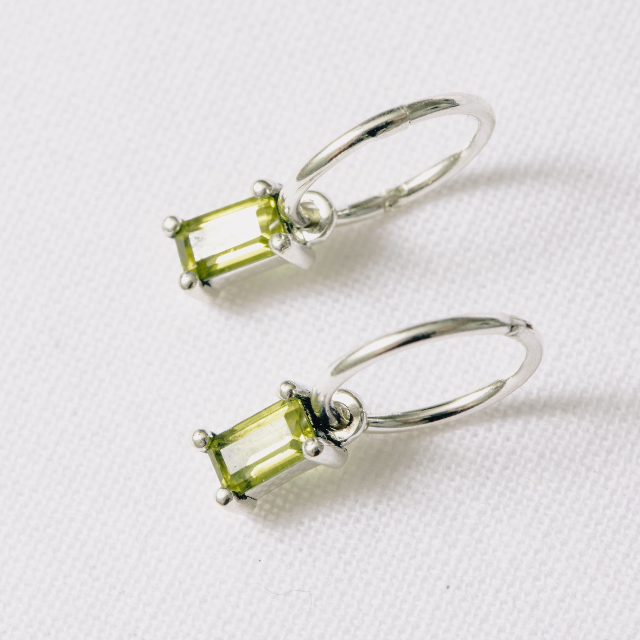 Emerald Cut Danglers on Sleepers
