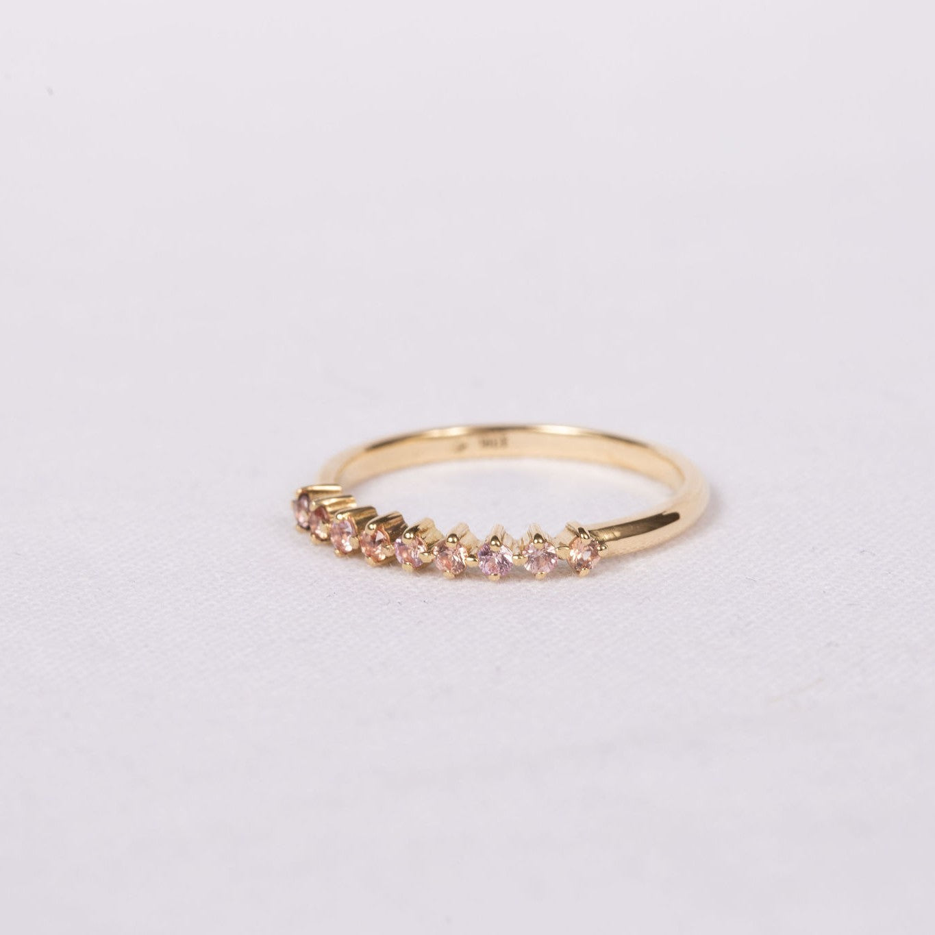 Peach Sapphire Band