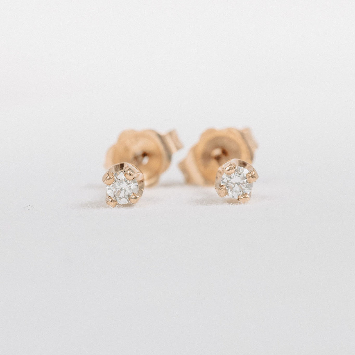 Yellow Gold Diamond Studs