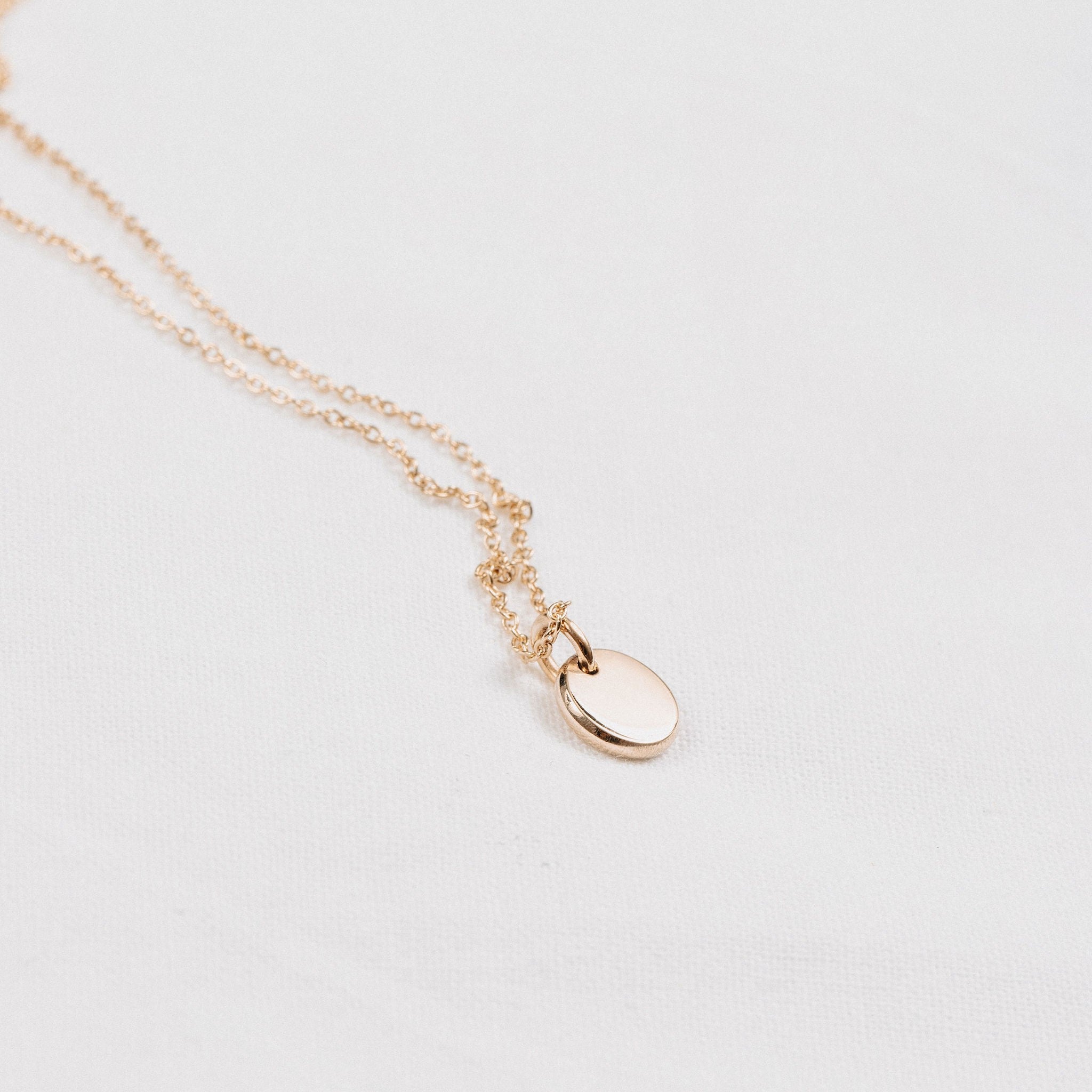 Mini Gold Disc Pendant