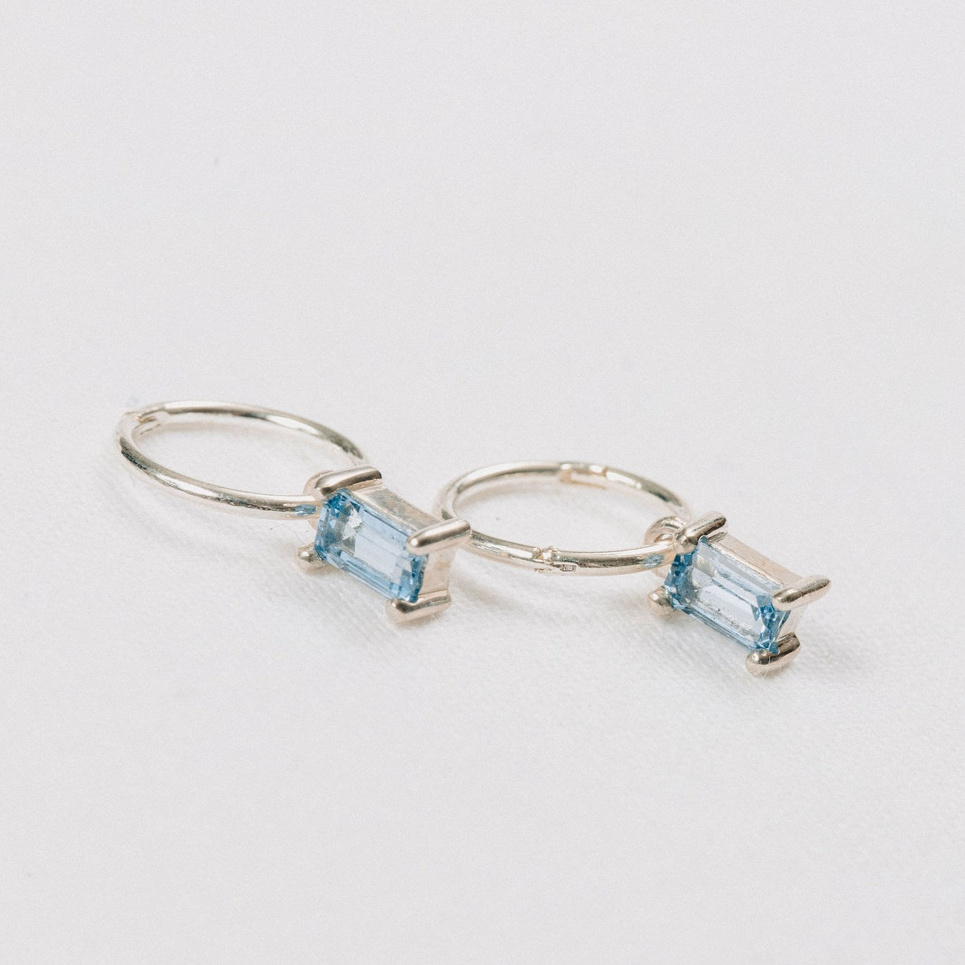 Emerald Cut Danglers on Sleepers