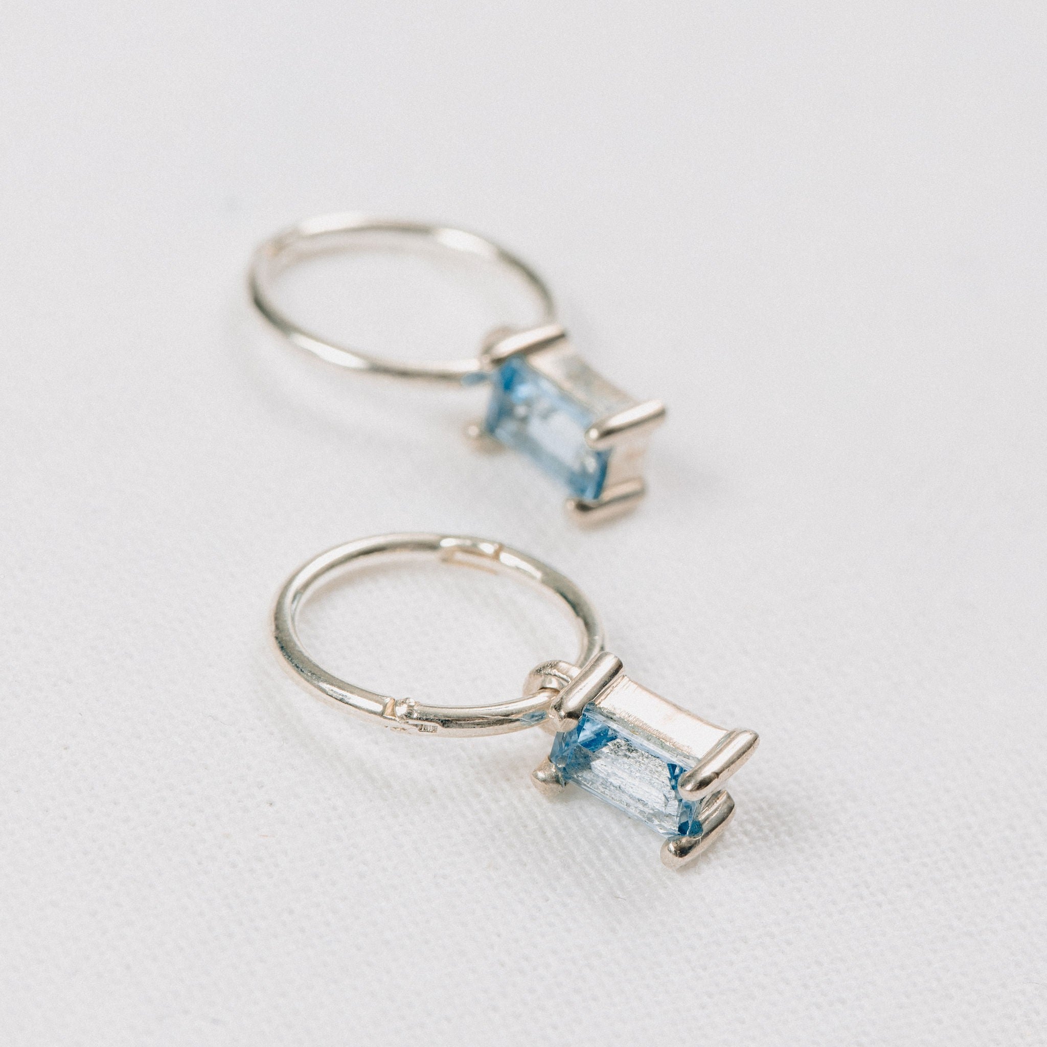 Emerald Cut Danglers on Sleepers