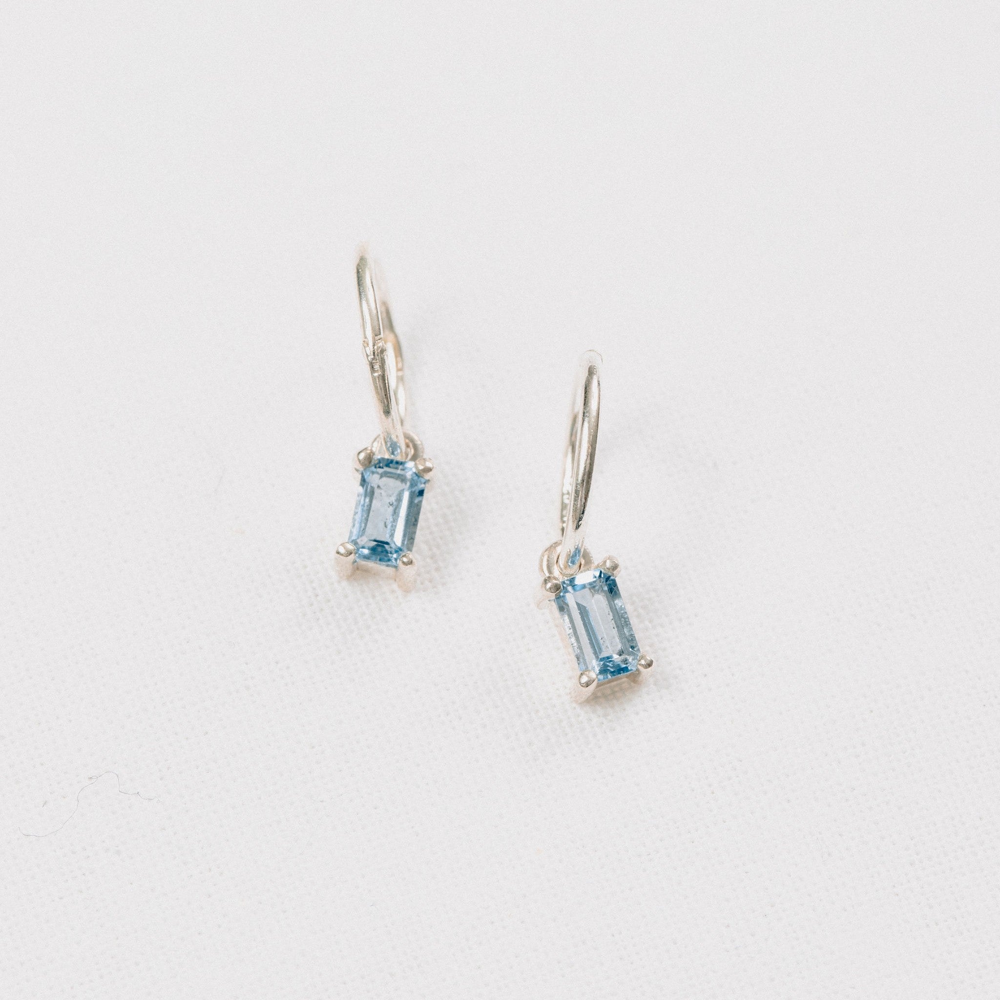 Emerald Cut Danglers on Sleepers