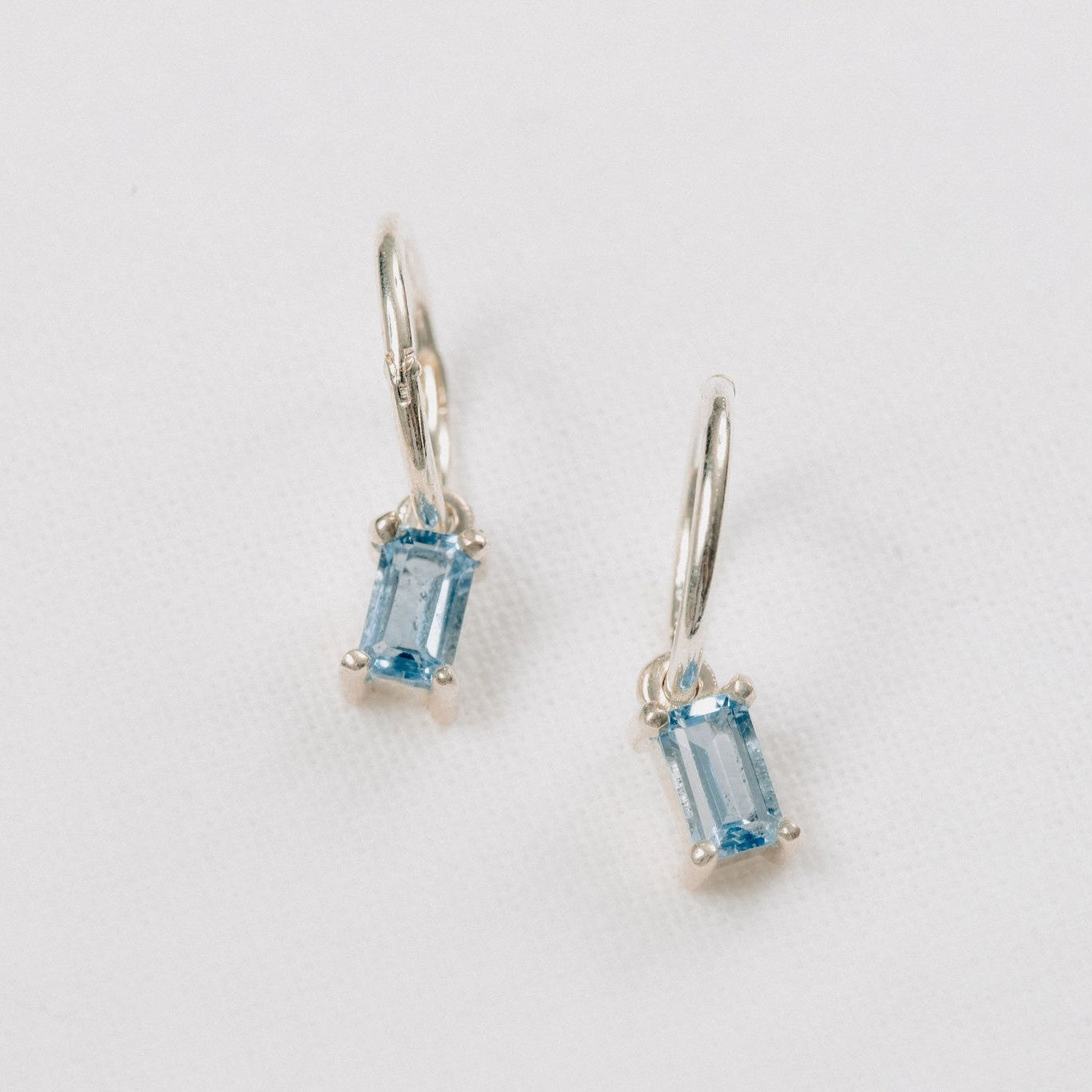 Emerald Cut Danglers on Sleepers