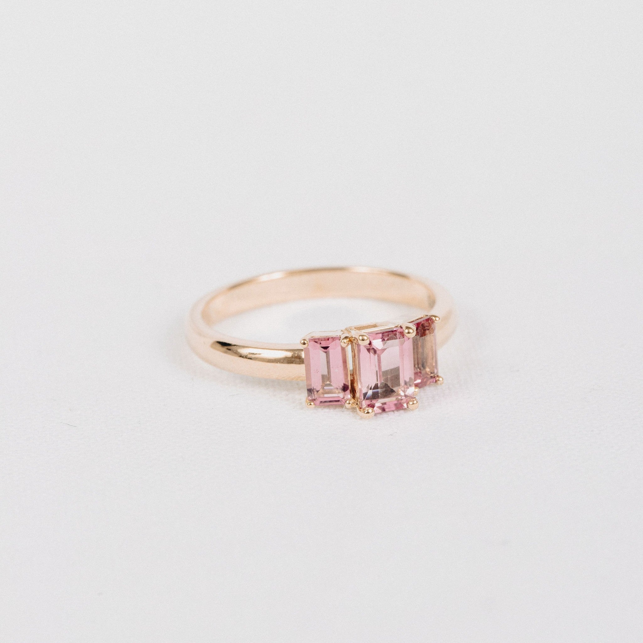 Pink Tourmaline 3 Stone
