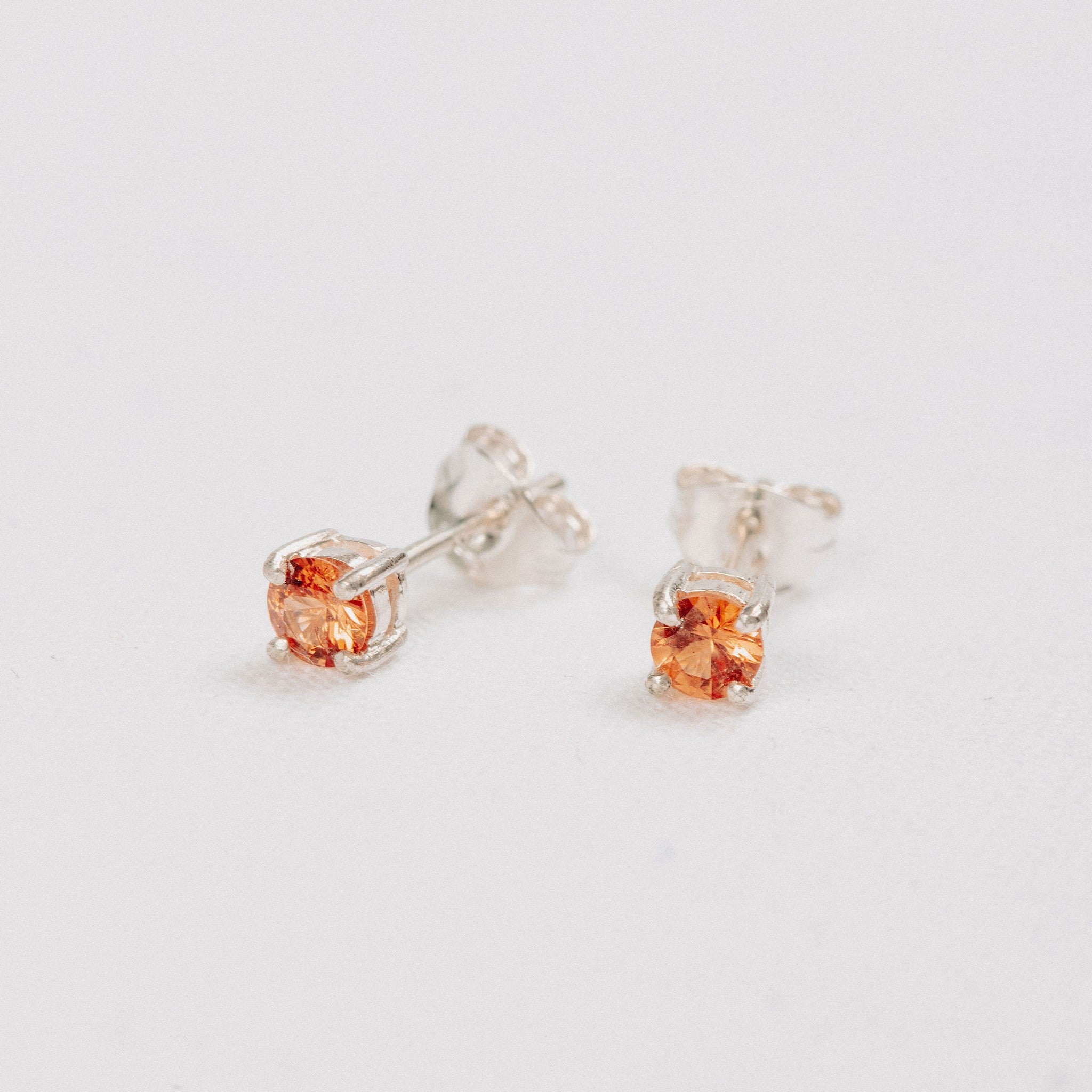 Spessartite Garnet Studs