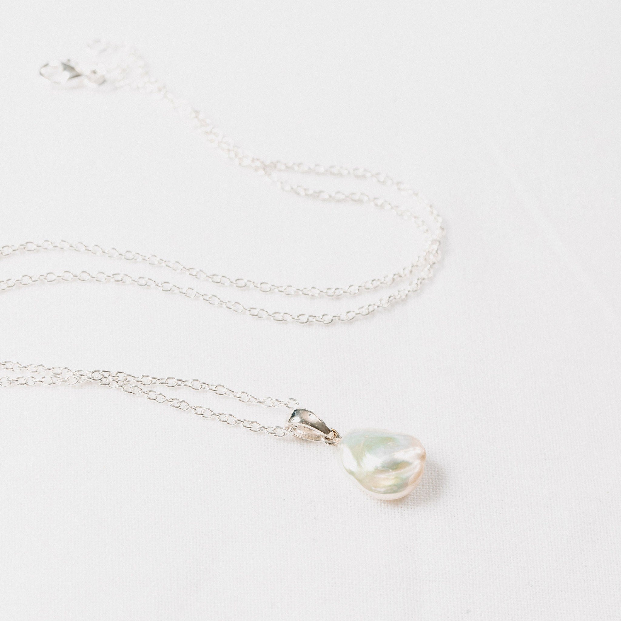 Keshi White Pearl Pendant