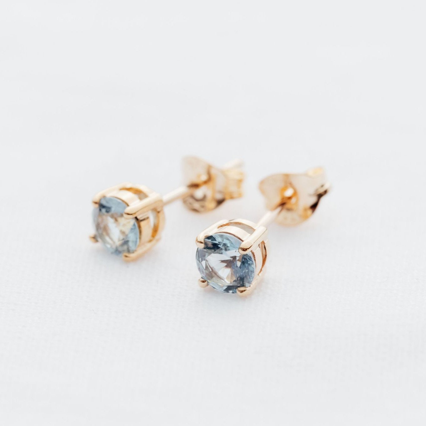 Aquamarine Studs