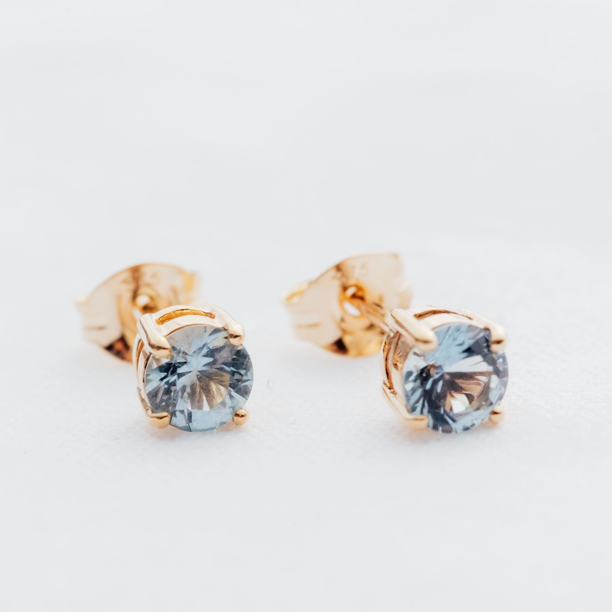 Aquamarine Studs