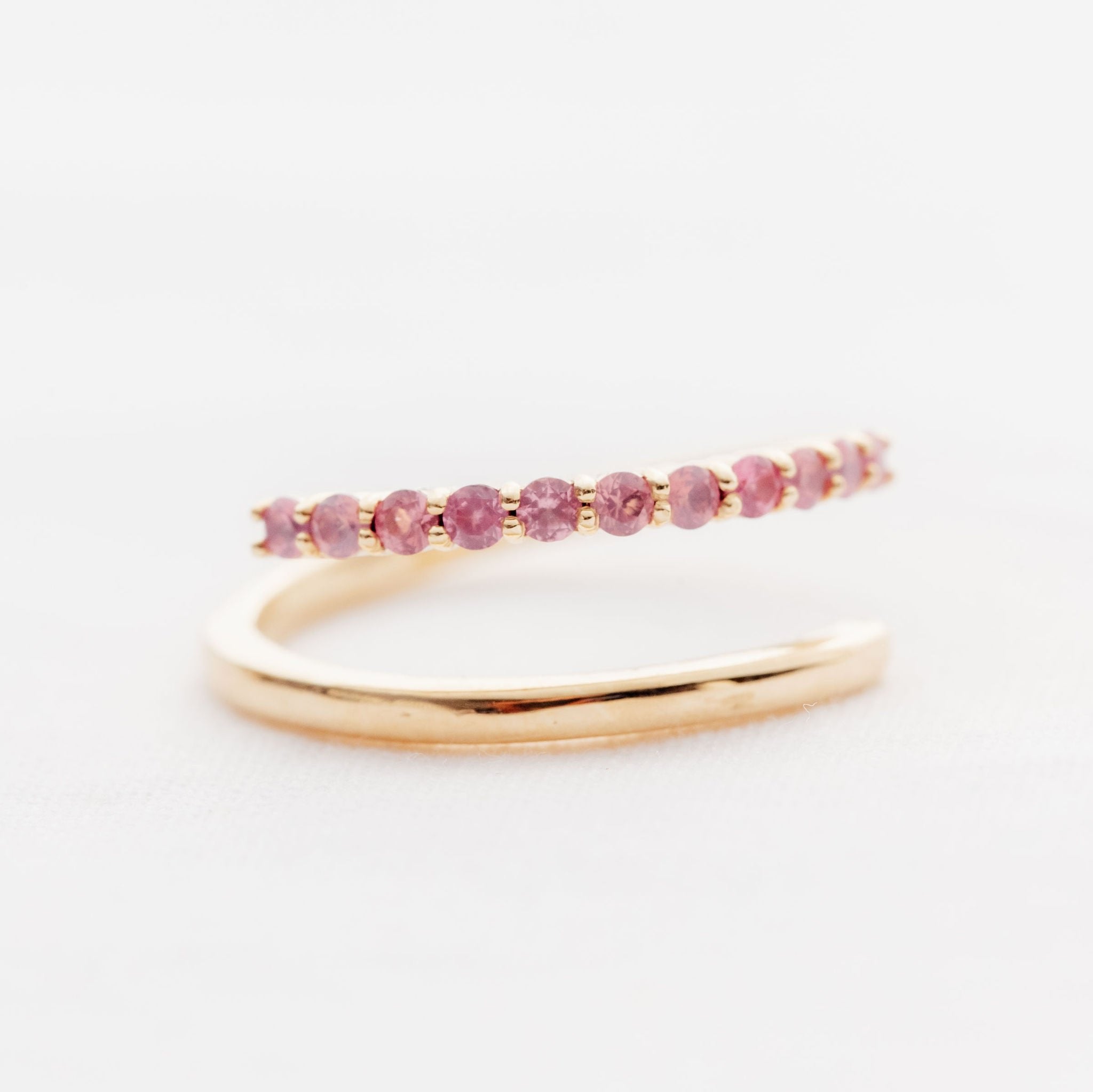 Pink Spinel Wrap Ring