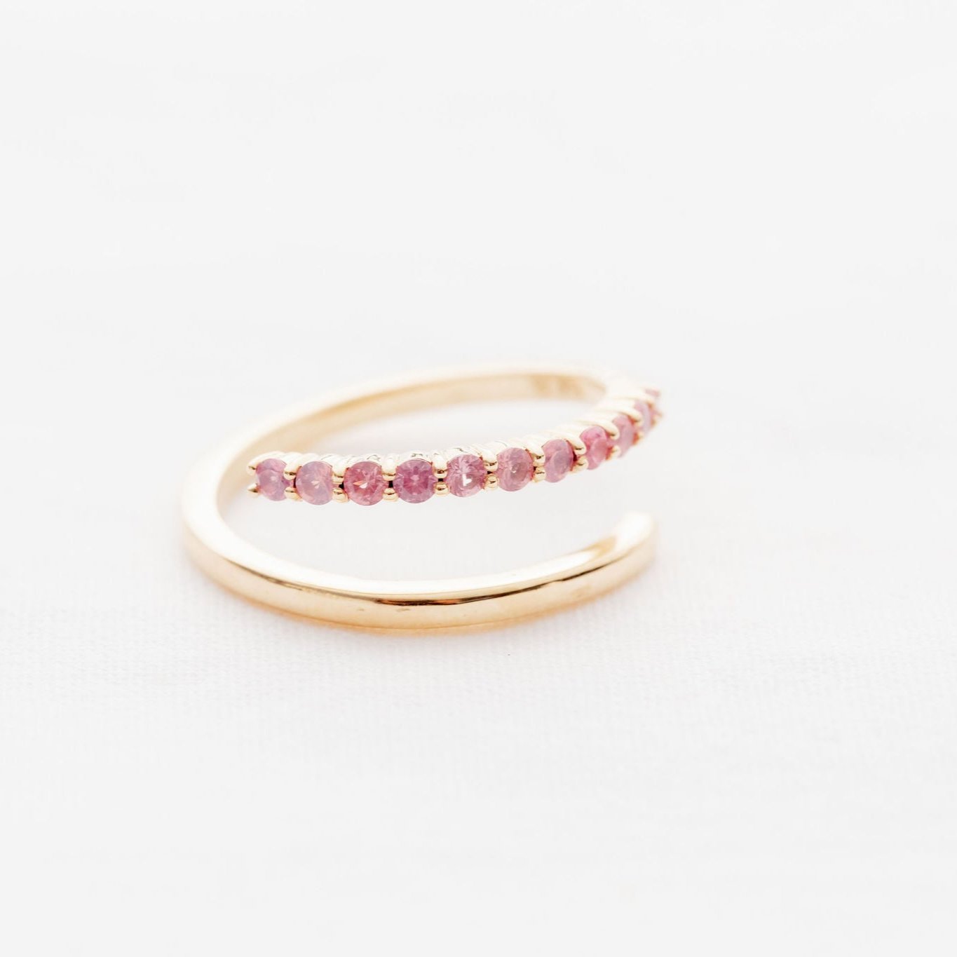 Pink Spinel Wrap Ring