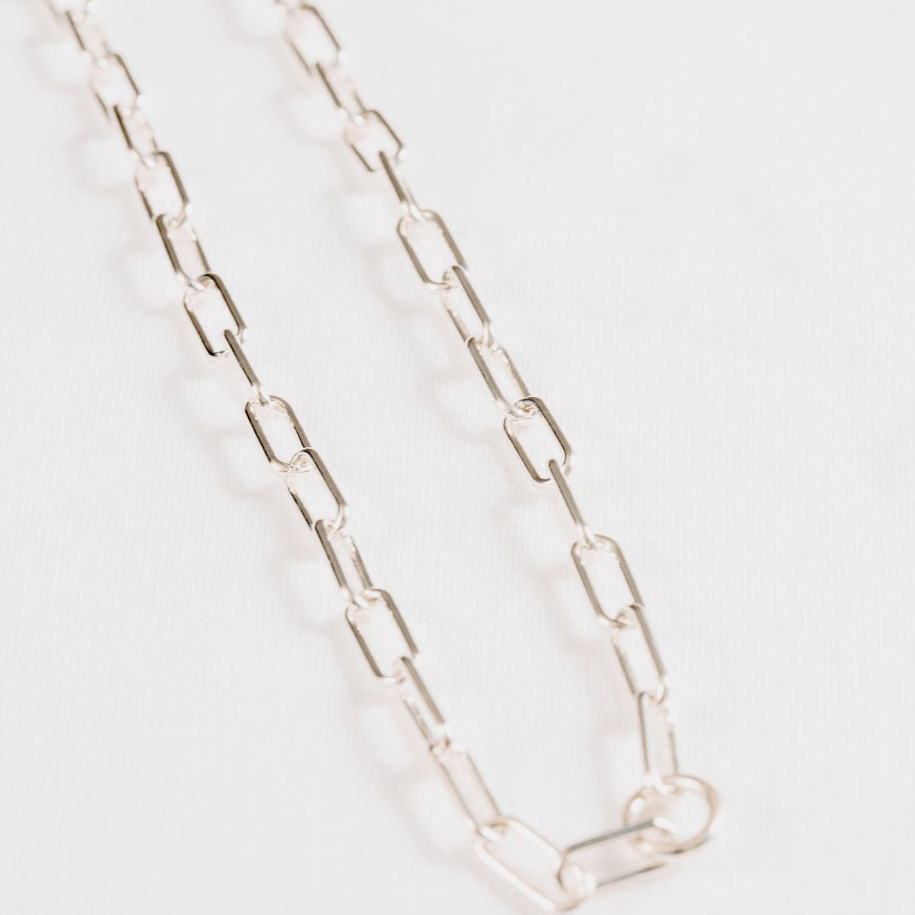 Silver Paperclip chain