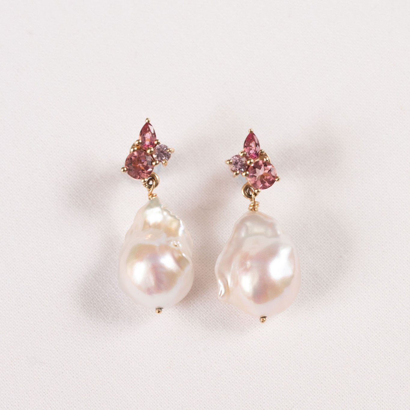 Pink Posy Earrings
