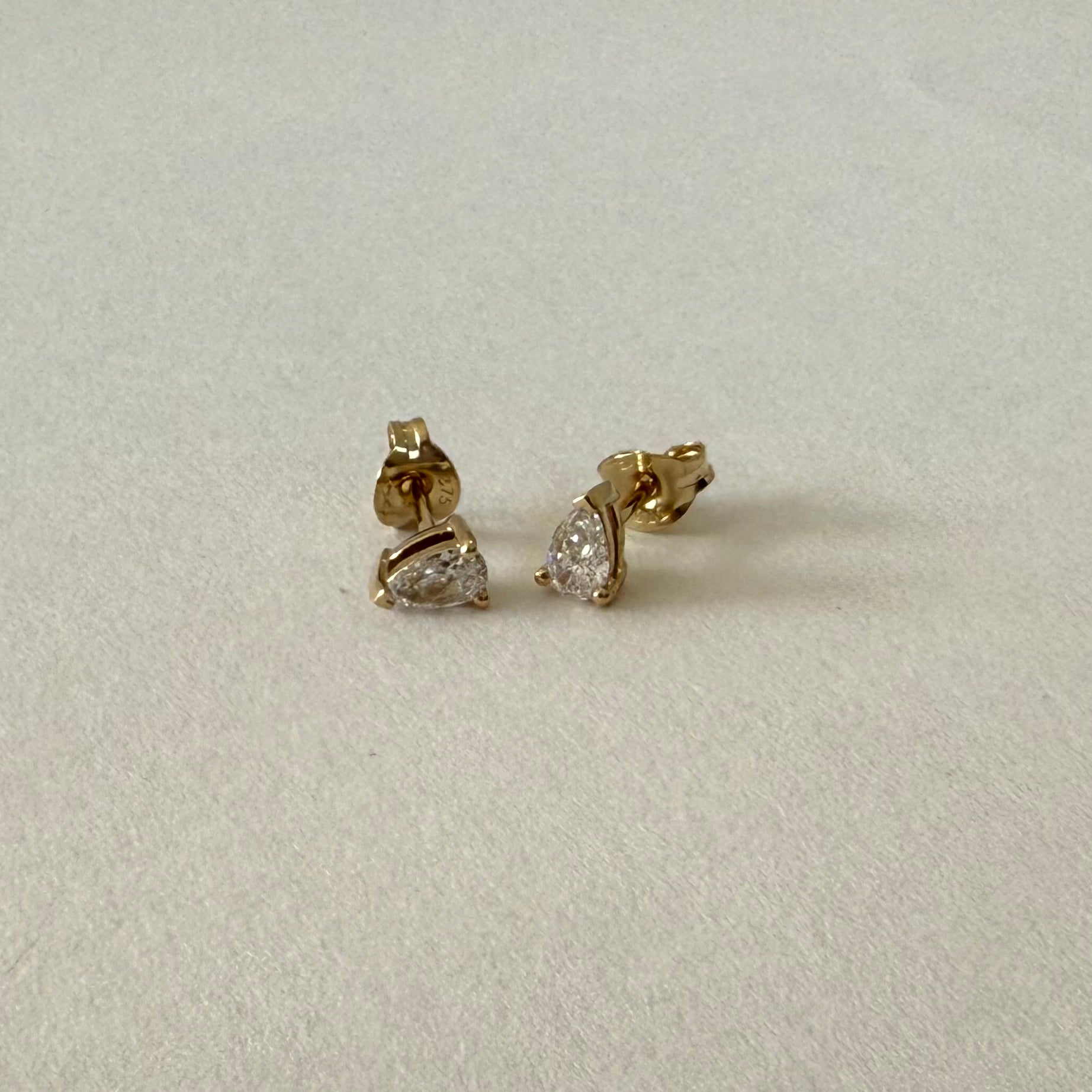 Pear Diamond Studs