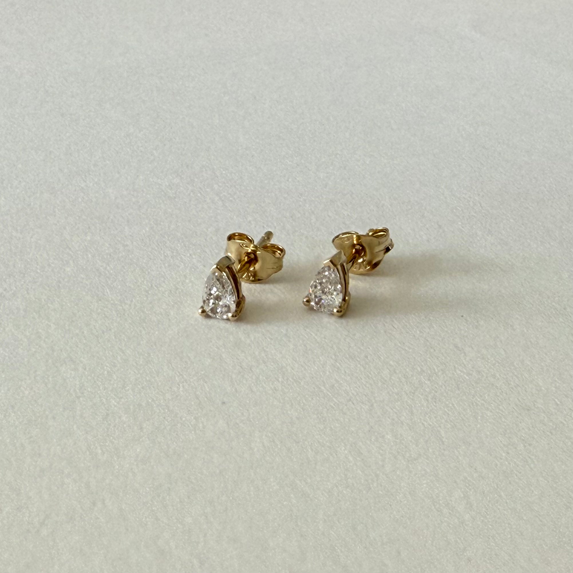 Pear Diamond Studs