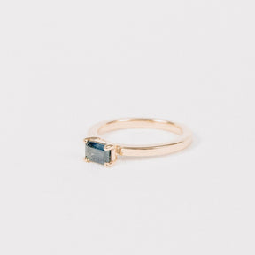 Emerald Sapphire Solitaire