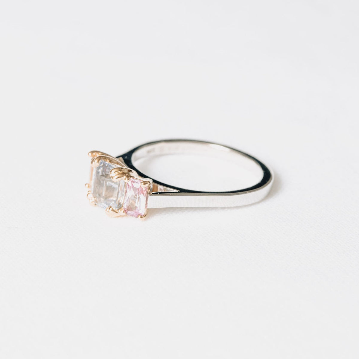 Tri Colour Sapphire Ring